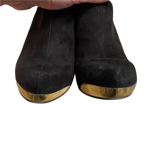 Aldo black platform booties 5” heel gold detail size 7.5 - Picture 4 of 10